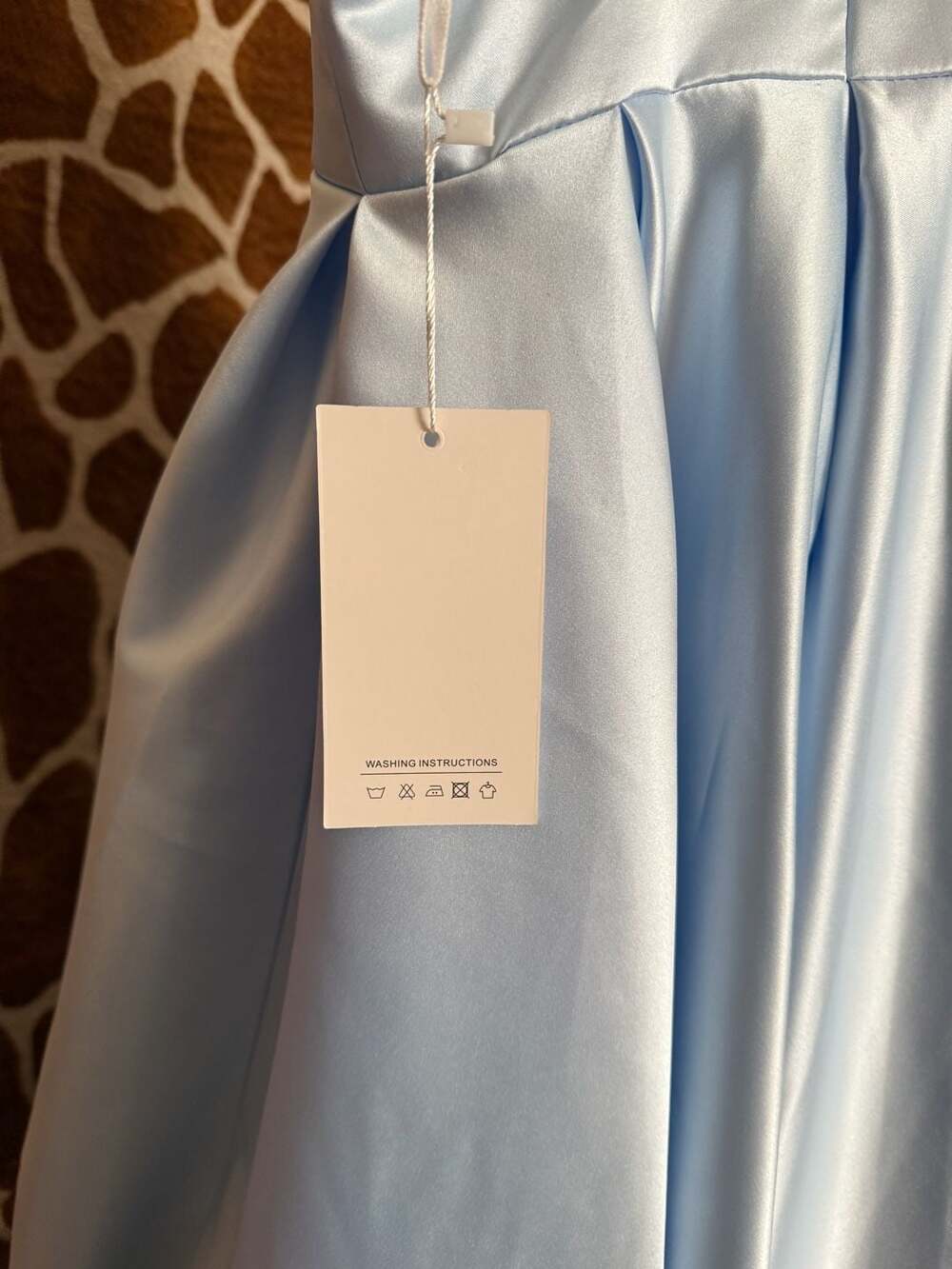 Flower Girl Bridesmaid Soft Satin Sleeveless Dress Baby Blue - Picture 5 of 9